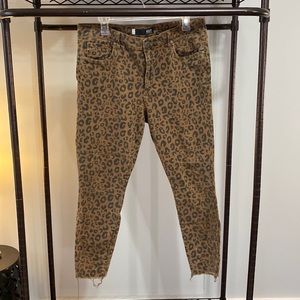 KUT FROM THE KLOTH Leopard High Waist Skinny Jeans